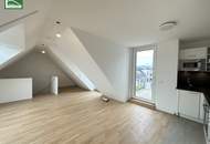 Klimatisierte Maisonette mit Weitblick-Dachterrasse in top Lage nahe U6, Millennium City und Donau!