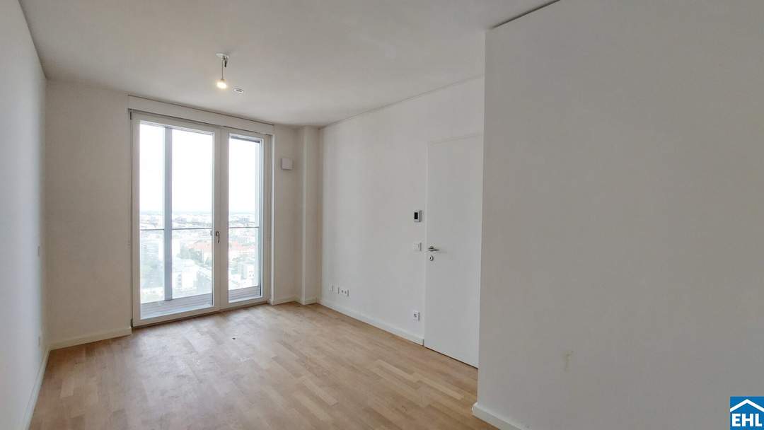 2-Zi.-Erstbezug mit Loggia &amp; Rooftop Pool | TOWER HOMES