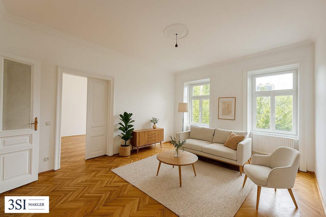 3-Zimmer Altbauklassiker direkt beim Donaukanal