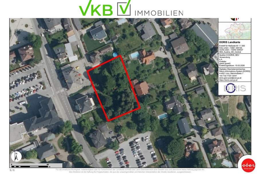 Traumhaftes Baugrundstück mit eigener Zufahrt in bester Lage von Mattighofen!, Grund und Boden-kauf, 708.000,€, 5230 Braunau am Inn