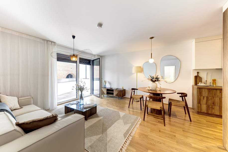 U1 Hauptbahnhof Wien - Neubau Erstbezug, hofseitig und provisionsfrei direkt vom Bauträger, Wohnung-kauf, 373.350,€, 1100 Wien 10., Favoriten