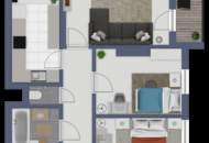 Helle 3-Zimmer-Mietwohnung mit Loggia