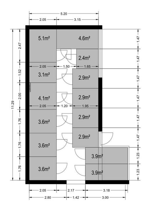 Lagerräume in verschiedenen Größen