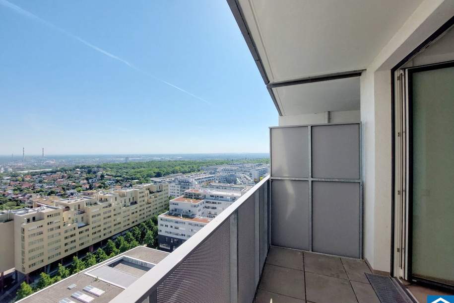Traumhafte 2 Zimmerwohnung mit Balkon im 12. Stock im MySky-Tower, Wohnung-miete, 879,00,€, 1100 Wien 10., Favoriten