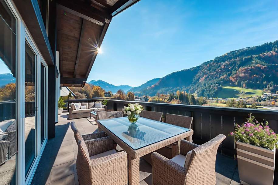 Stilvolles Familiendomizil in sonniger Bestlage von Kitzbühel – Wohnen &amp; Arbeiten, Haus-kauf, 1.990.000,€, 6370 Kitzbühel