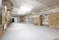 165 m2 Souterrain LAGER in der EMBELGASSE // zugehöriges WC + DUSCHE