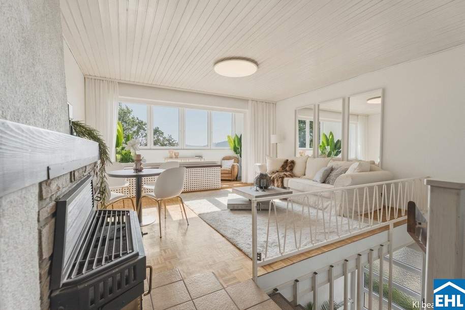 Einzigartige Doppelhaushälfte mit unverbaubarem Fernblick ins Grüne, Haus-kauf, 490.000,€, 1140 Wien 14., Penzing