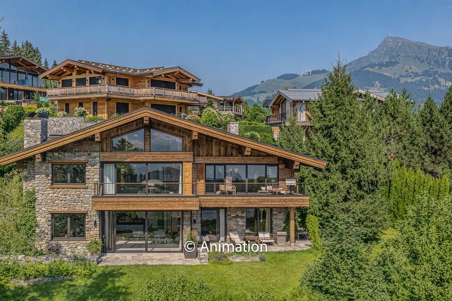 Landhausvilla in einmaliger Aussichtslage, Haus-kauf, 5.500.000,€, 6370 Kitzbühel