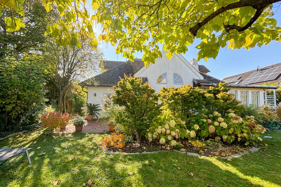 Mediterranes Wohngefühl im Weinviertel – Traumhaus mit Naturpool &amp; Weitblick, Haus-kauf, 1.350.000,€, 2003 Korneuburg