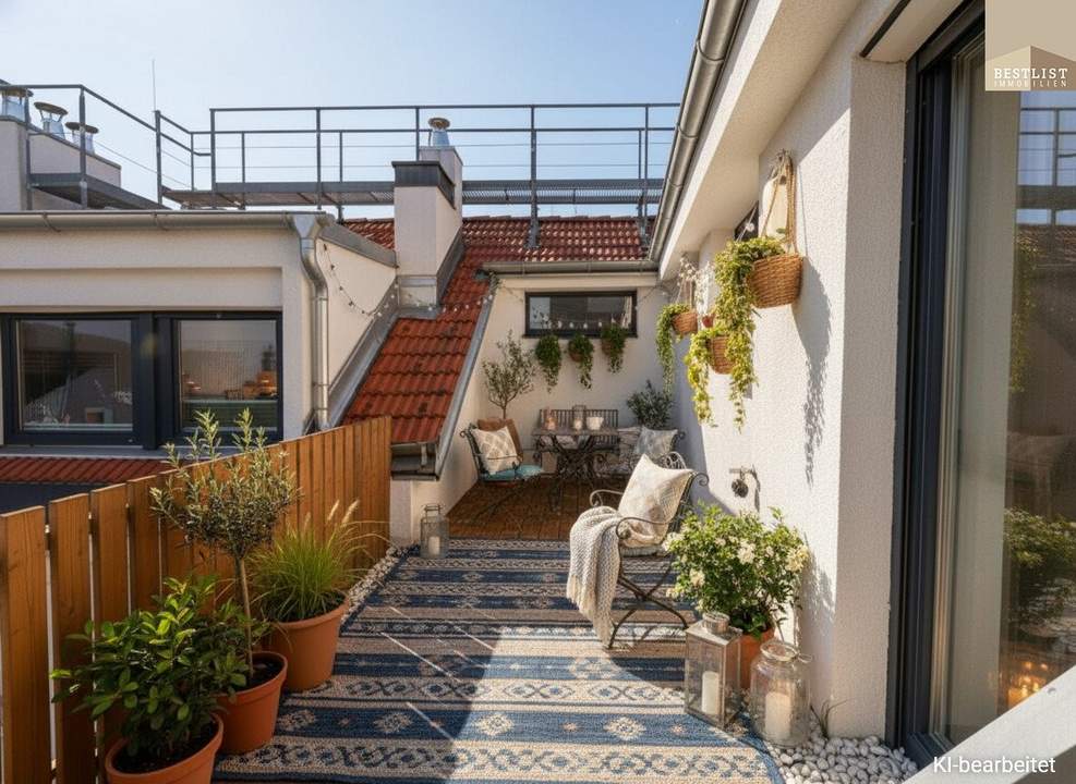 Großzügige Dachgeschosswohnung mit Stil &amp; Weitblick in Baden