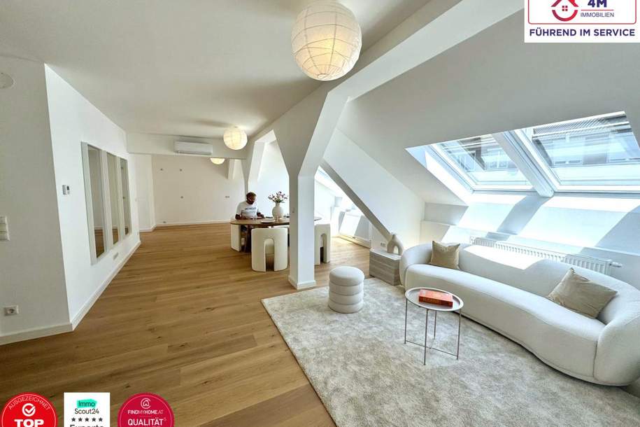 Exklusives Dachgeschoss im Stilaltbau – 132 m² Wohnluxus im 3. Bezirk, Wohnung-kauf, 1.100.000,€, 1030 Wien 3., Landstraße