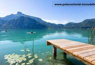 Erstbezugstraum mit Garten am Mondsee - Traumhafter Seeblick und eigener Badeplatz - perfekt für Naturliebhaber! PROVISIONSFREI