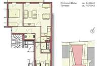 Moderne 2-Zimmer-Wohnung mit Terrasse im Herzen von 1050 Wien