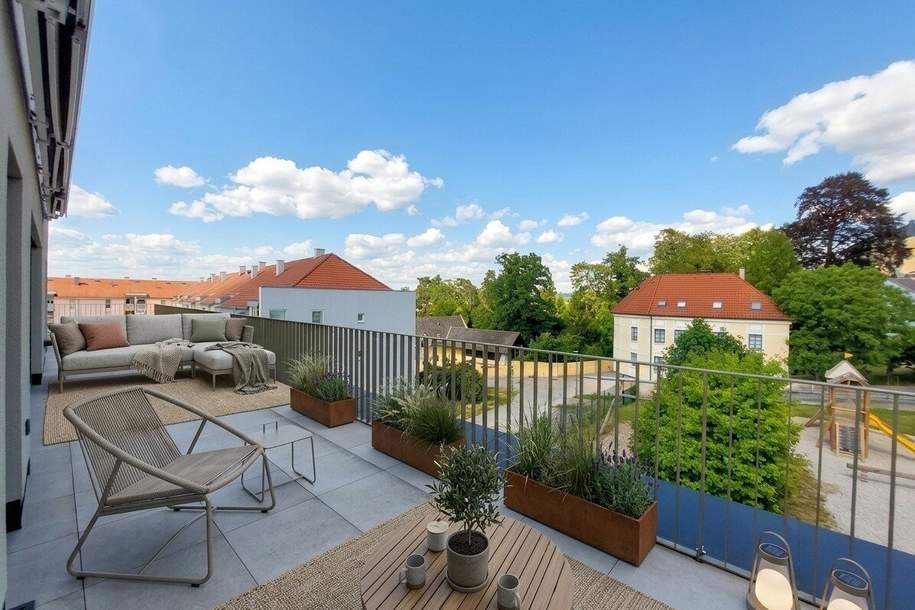 Helle 3-Zimmer-Penthousewohnung in zentrumsnaher Lage, Wohnung-miete, 1.360,37,€, 4470 Linz-Land