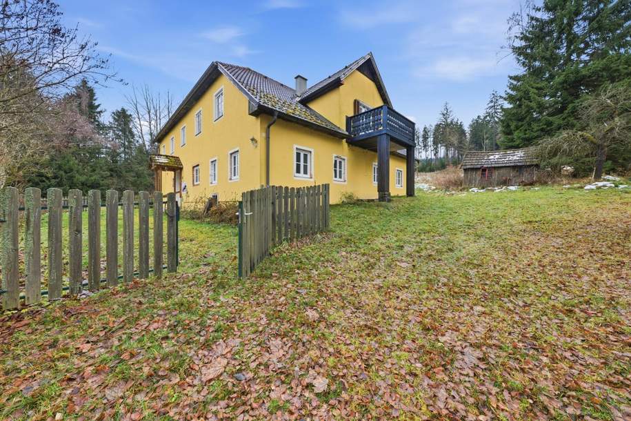 UNBERÜHRTE NATUR &amp; VIELE MÖGLICHKEITEN - IHR PRIVATES HIDEAWAY IN HIRSCHENWIES BEI MOORBAD HAARBACH!, Haus-kauf, 269.000,€, 3970 Gmünd