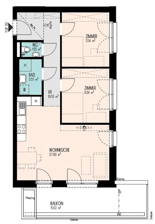 Urbaner Wohnkomfort | Helle 3-Zimmer-Wohnung mit Balkon