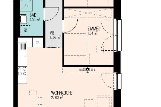 Urbaner Wohnkomfort | Helle 3-Zimmer-Wohnung mit Balkon, Wohnung-miete, 1.052,10,€, 8020 Graz(Stadt)