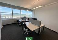 MILLENNIUM TOWER - Bürofläche im 44.OG ca. 390 m² für rund 35 Arbeitsplätze (inkl. Meeting-und Allgemeinbereiche, Teeküche, Community-Spaces)! - JETZT ZUSCHLAGEN