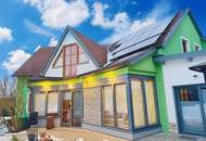 "Modernes Haus mit Pool und nachhaltiger Energie"