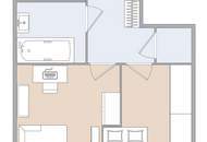 Moderne 2,5 Zimmer Neubauwohnung mit Balkon