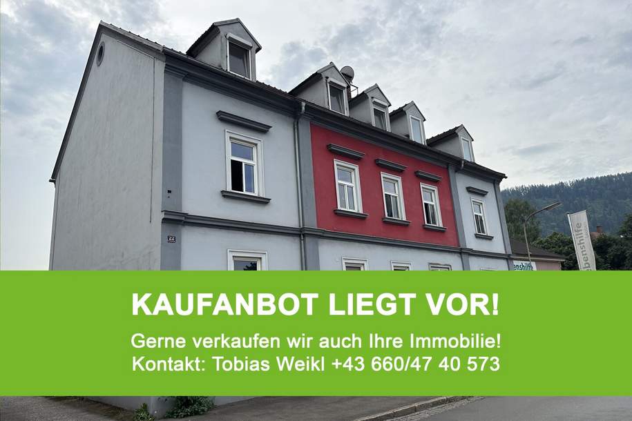 KAUFANBOT LIEGT VOR: Kleine Starter-Wohnung in Donawitz +++ LEOBEN +++, Wohnung-kauf, 54.790,€, 8700 Leoben