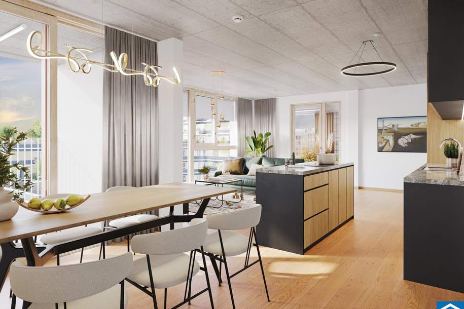 Zum Anlegerpreis: UNIKAT FÜR FREIGEISTER – VILLAGE IM DRITTEN, Wohnung-kauf, 309.000,€, 1030 Wien 3., Landstraße