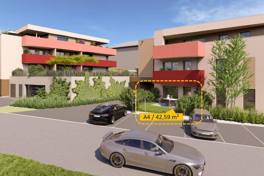 Klein &amp; Fein - kompakte Gartenwohnung in den STADTTERRASSEN PEUERBACH - provisionsfrei! ** JETZT FRÜHKÄUFER-RABATT!**, Wohnung-kauf, 198.690,€, 4722 Grieskirchen