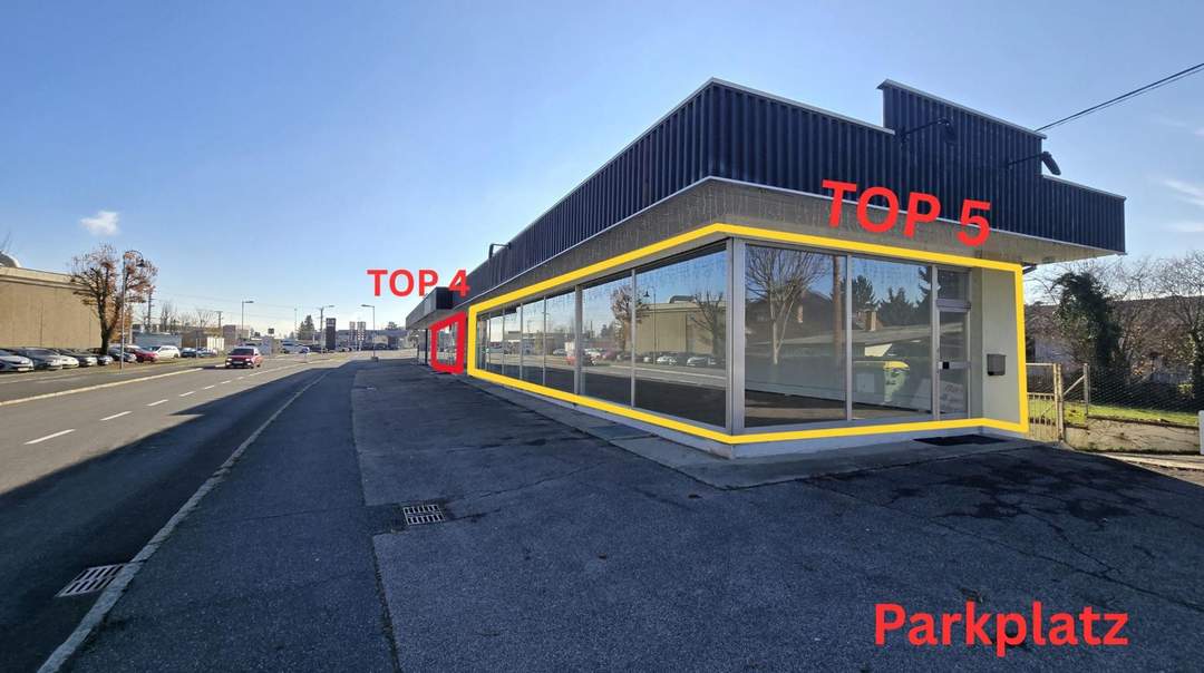 Attraktives Geschäftslokal in bester Auto-Frequenzlage von Leibnitz – 126m² mit großer Glasfront Top 5