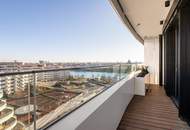 DANUBE FLATS II SETILICHER BLICK RICHTUNG DONAU und INNERE STADT II ca. 13m² BALKON II 7. STOCK II ERSTBEZUG II GARAGENPLATZ II IDEAL ALS INVESTMENT