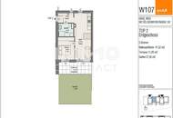 Freundliche 2 Zimmer GARTENWOHNUNG in ruhiger Lage - Wetzelsdorfer Straße 107 - Top 02