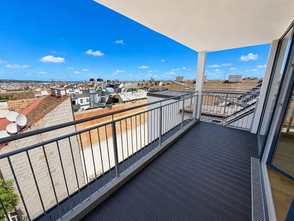 Penthouse über den Dächern Wiens – Maisonette mit Panoramablick in U-Bahn Nähe! Balkon &amp; Terrasse!