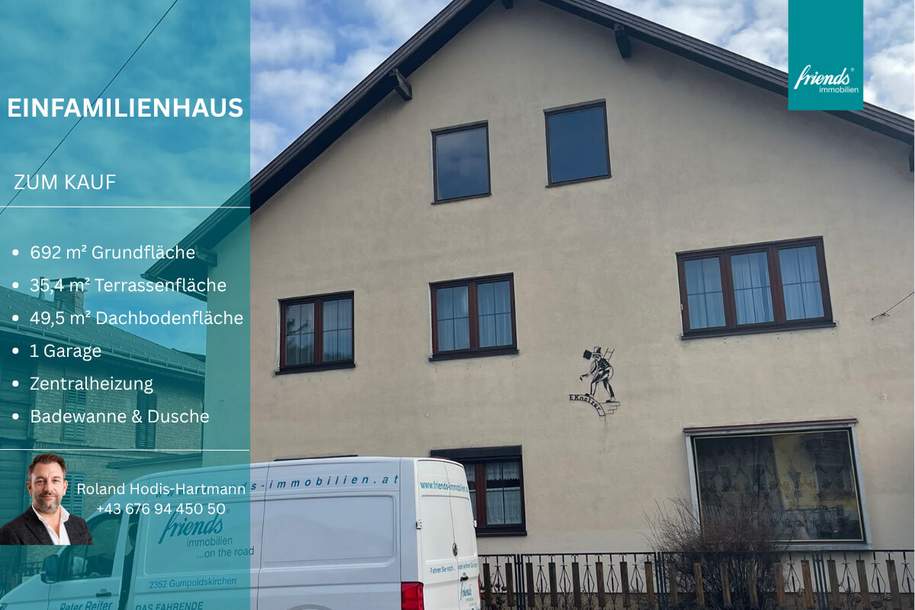 7-Zimmer Haus - Garage und Garten, Haus-kauf, 340.000,€, 2534 Baden