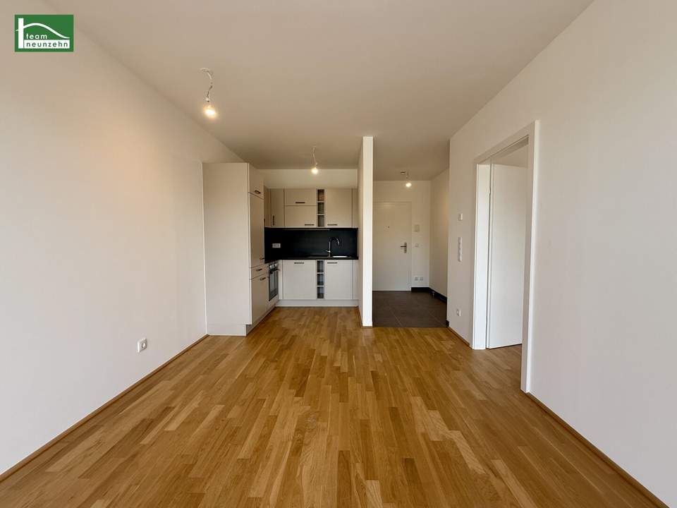 ERSTBEZUG! Moderne 2-Zimmer-Neubauwohnung mit Balkon und Tiefgaragenplatz!