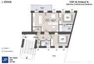 Sanierte Altbauwohnung mit Balkon und zwei Schlafzimmern