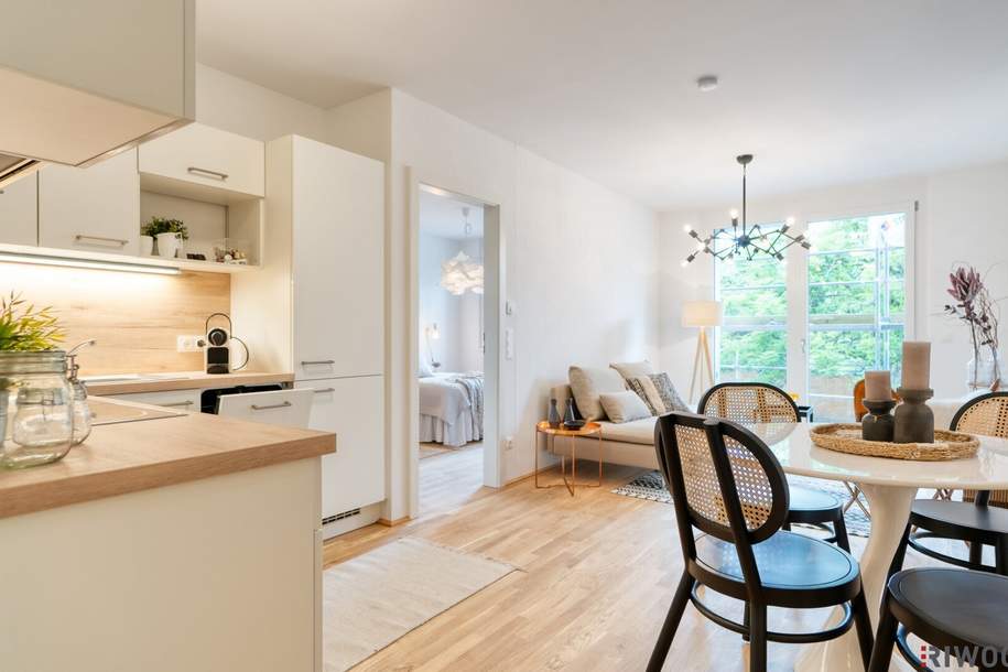 Erstbezug nach Neuerrichtung - Moderne 3-Zimmer Wohnung mit großem Eigengarten & Terrasse, Wohnung-kauf, 481.500,€, 1220 Wien 22., Donaustadt