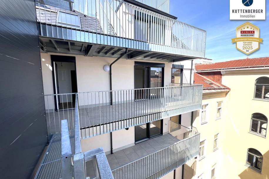 Superprojekt: ''Über den Baumwipfeln" TOP 50 MIT ÜBERDACHTEM BALKON (17,5 m²), Wohnung-kauf, 619.000,€, 1100 Wien 10., Favoriten