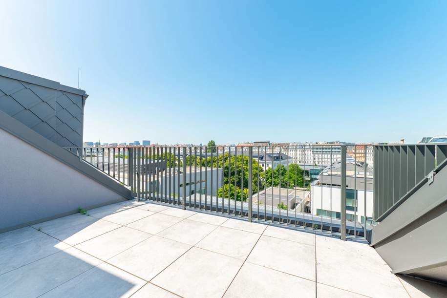 Nahe U3 Rochusgasse! 2-Zimmer-Maisonette mit exklusiver Dachterrasse zu vermieten!, Wohnung-miete, 3.290,00,€, 1030 Wien 3., Landstraße