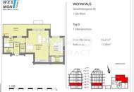 2 Zimmer mit Balkon, Erdwärme und Solaranlage. Ruhige Hoflage. 2023 erbaut.