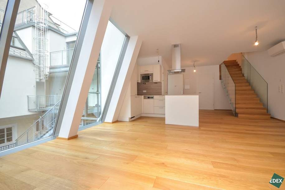 Klimatisierte 3-Zimmer-Maisonette mit Terrasse, Wohnung-miete, 2.384,73,€, 1080 Wien 8., Josefstadt