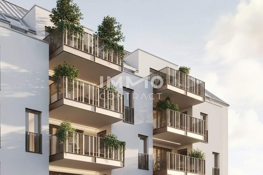 Lichtdurchflutete 3-Zimmer-Dachgeschosswohnung mit Freifläche ERSTBEZUG, Wohnung-kauf, 172.100,€, 1220 Wien 22., Donaustadt