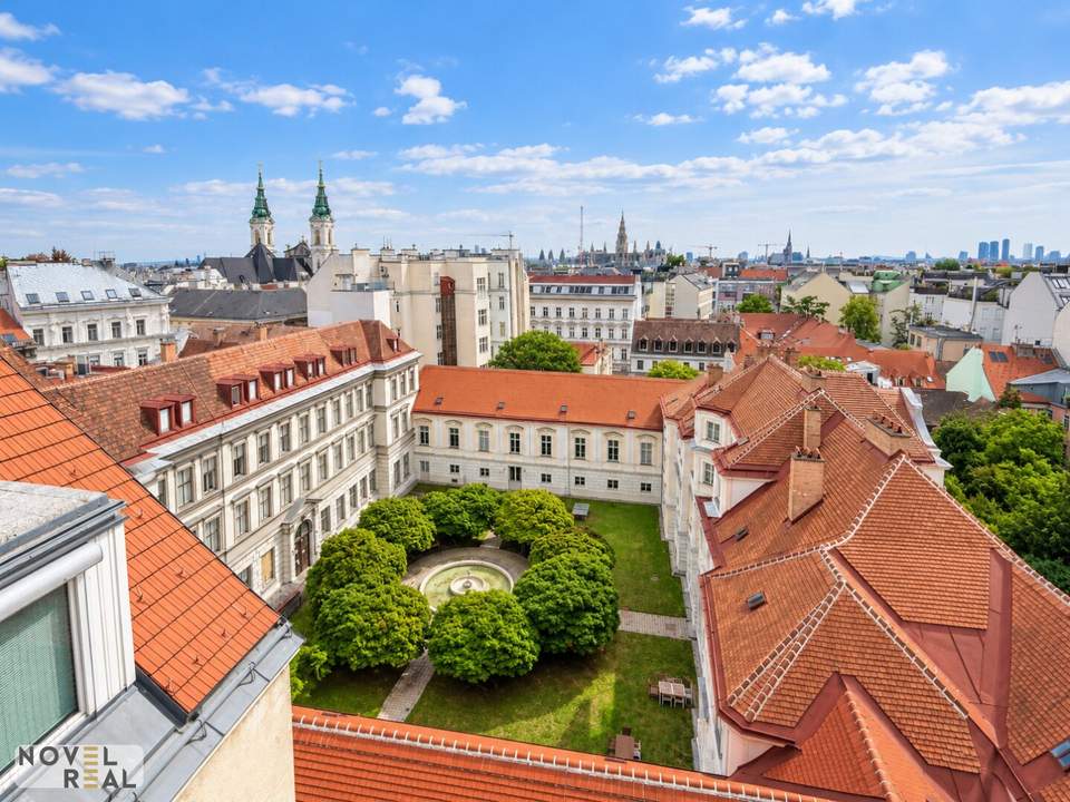 Über den Dächern der Josefstadt – exklusive Dachgeschossresidenz mit Galerie, Dachterrasse & 2 Garagen!