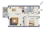 Helle 2-Zimmer-Wohnung mit Balkon in beliebter Wohnanlage – ruhig, grün, wunderbar!