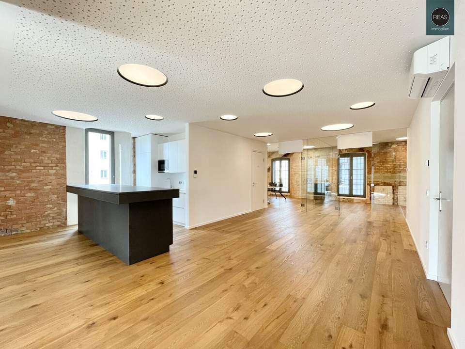 Loft mit hochwertgier Ausstattung in ehem. Kornspeicher der Brotfabrik Wien! Stellplatz verfügbar!