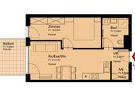 Attraktive 2-Zimmer-Wohnung mit Balkon nahe U1 - ideal für Singles oder Paare