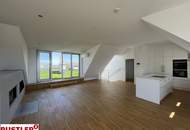 Traumhafte Maisonettewohnung mit Dachterrasse und Kamin - Blick auf den Stephansdom