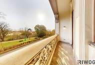 Wohnung mit touristischer Widmung nahe Schloss Schönbrunn | Prunkvolles 4-Zimmer Altbauapartment mit Loggia I 360° Rundgang