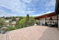 10 Minuten Fahrzeit nach Wien I Klimatisierte Villa mit Weitblick I Wellness, Fitnessraum & Kamin I Terrassen, Balkon & Garten I Hochwertige Ausstattung