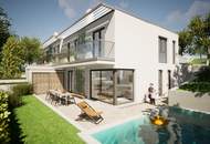 Exklusive Doppelhaushälften mit Traum-Ausblick auf die Burg Liechtenstein – schlüsselfertig mit Terrasse, Garten &amp; Balkon! 4–5 Zimmer für höchste Wohnansprüche!