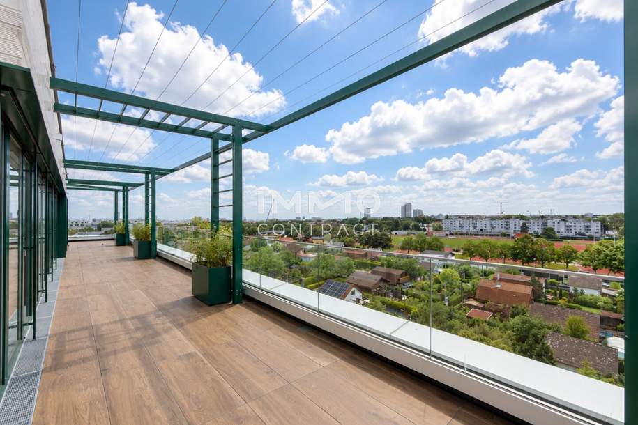 Exklusives Penthouse mit 90m2 Panoramaterrasse: Provisionsfrei: Wohnung + Büro mit luxuriöser Ausstattung, Wohnung-kauf, 335.000,€, 1100 Wien 10., Favoriten