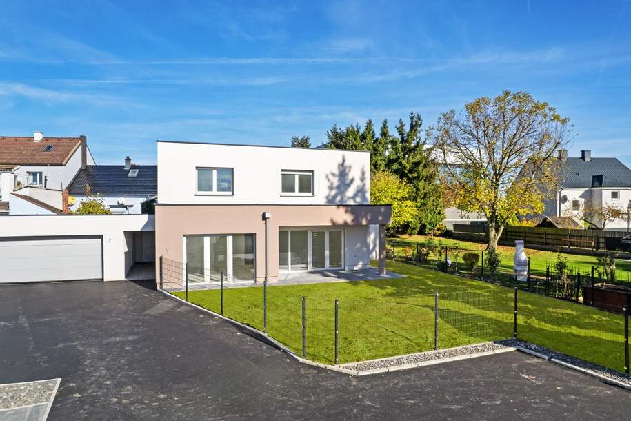 Erstbezug: Einfamilienhaus mit XL-Garten, Doppelgarage &amp; Carport – Top 5, Haus-kauf, 599.000,€, 3300 Amstetten